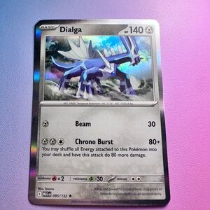 dialga - 095/132 (holo rare) — pokemon: mega evolutions